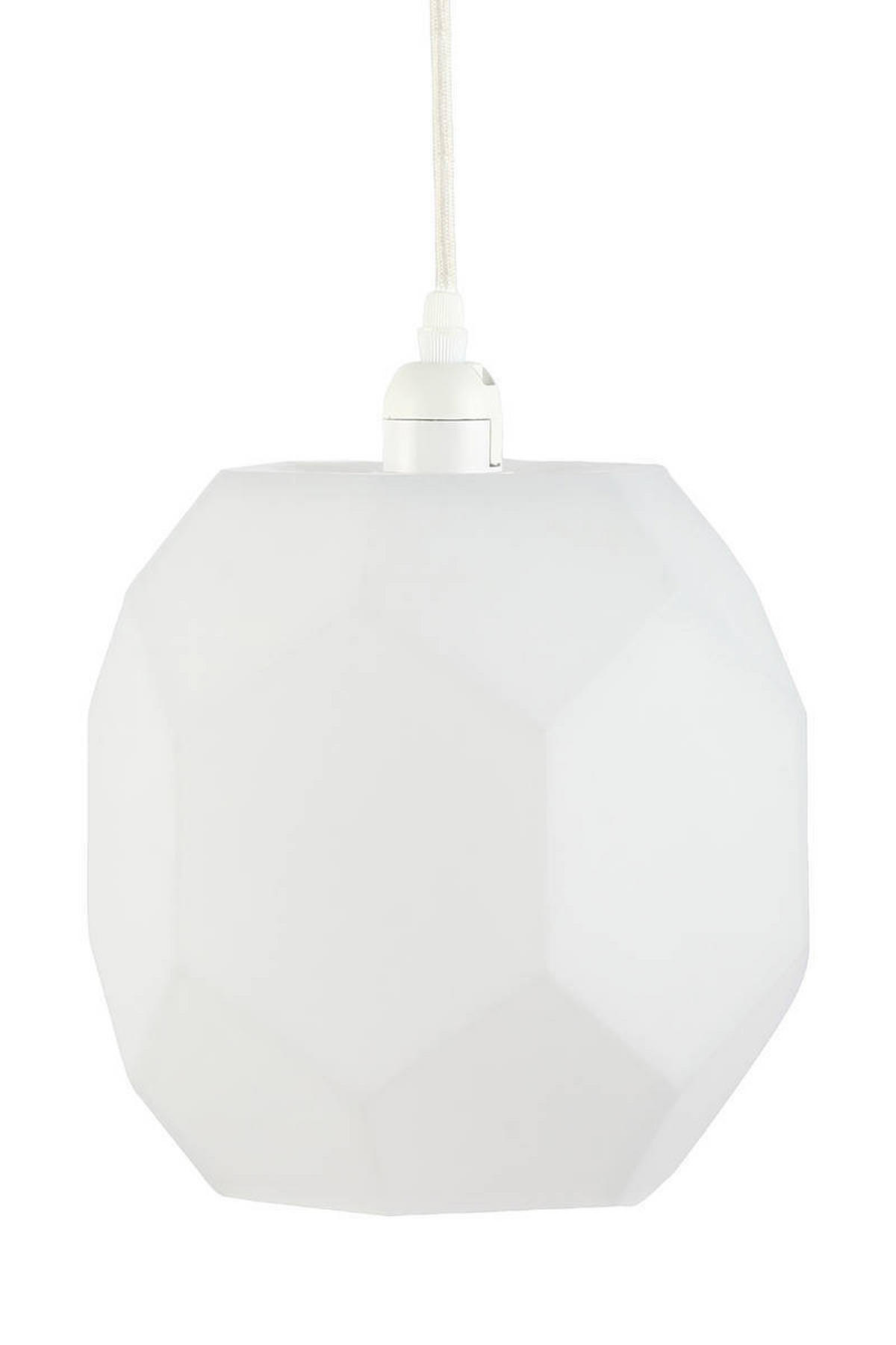 ZÁVĚSNÉ SVÍTIDLO,  22/30/22 cm - bílá, Trend, sklo (22/30/22cm) - P & B