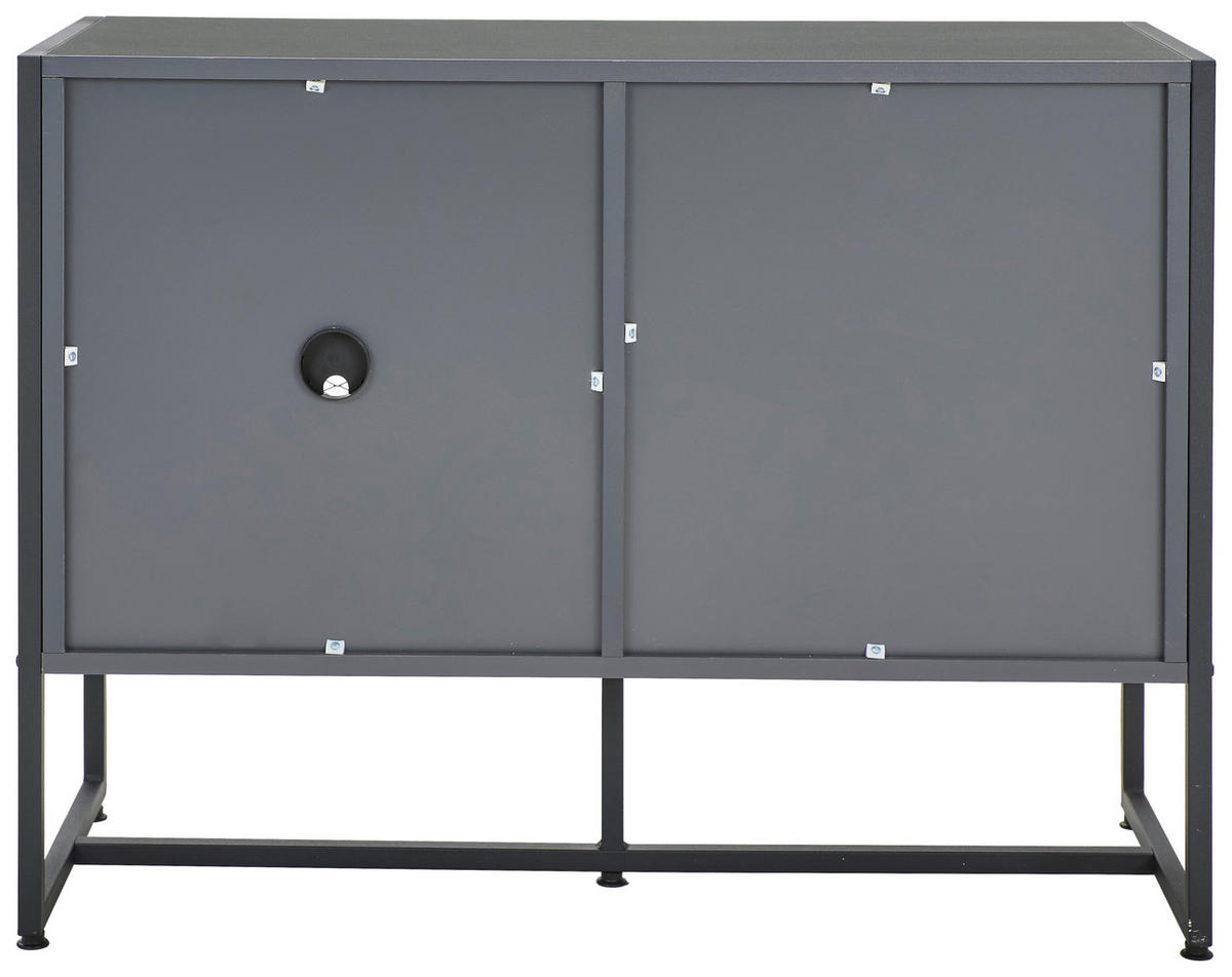SIDEBOARD  in 100/75/41 cm  - Anthrazit/Schwarz, MODERN, Holzwerkstoff/Metall (100/75/41cm) - Novel