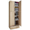 KLEIDERSCHRANK  in Sonoma Eiche  - Grau/Sonoma Eiche, MODERN, Holzwerkstoff/Kunststoff (70/200/39cm) - MID.YOU