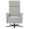 RELAXSESSEL in Textil Hellgrau  - Hellgrau/Schwarz, Design, Textil/Metall (77/115/89cm) - Pure Home Comfort