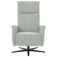 RELAXSESSEL in Textil Hellgrau  - Hellgrau/Schwarz, Design, Textil/Metall (77/115/89cm) - Pure Home Comfort