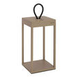 AKKU-TISCHLEUCHTE Miami 15/15/30 cm  - Sandfarben, KONVENTIONELL, Kunststoff/Metall (15/15/30cm) - Dieter Knoll