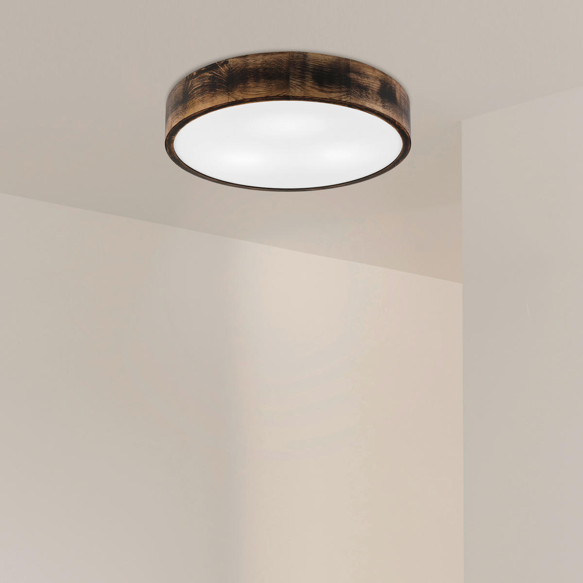 DECKENLEUCHTE Eveline 47/8 cm  - Alteiche, Design, Holz (47/8cm)