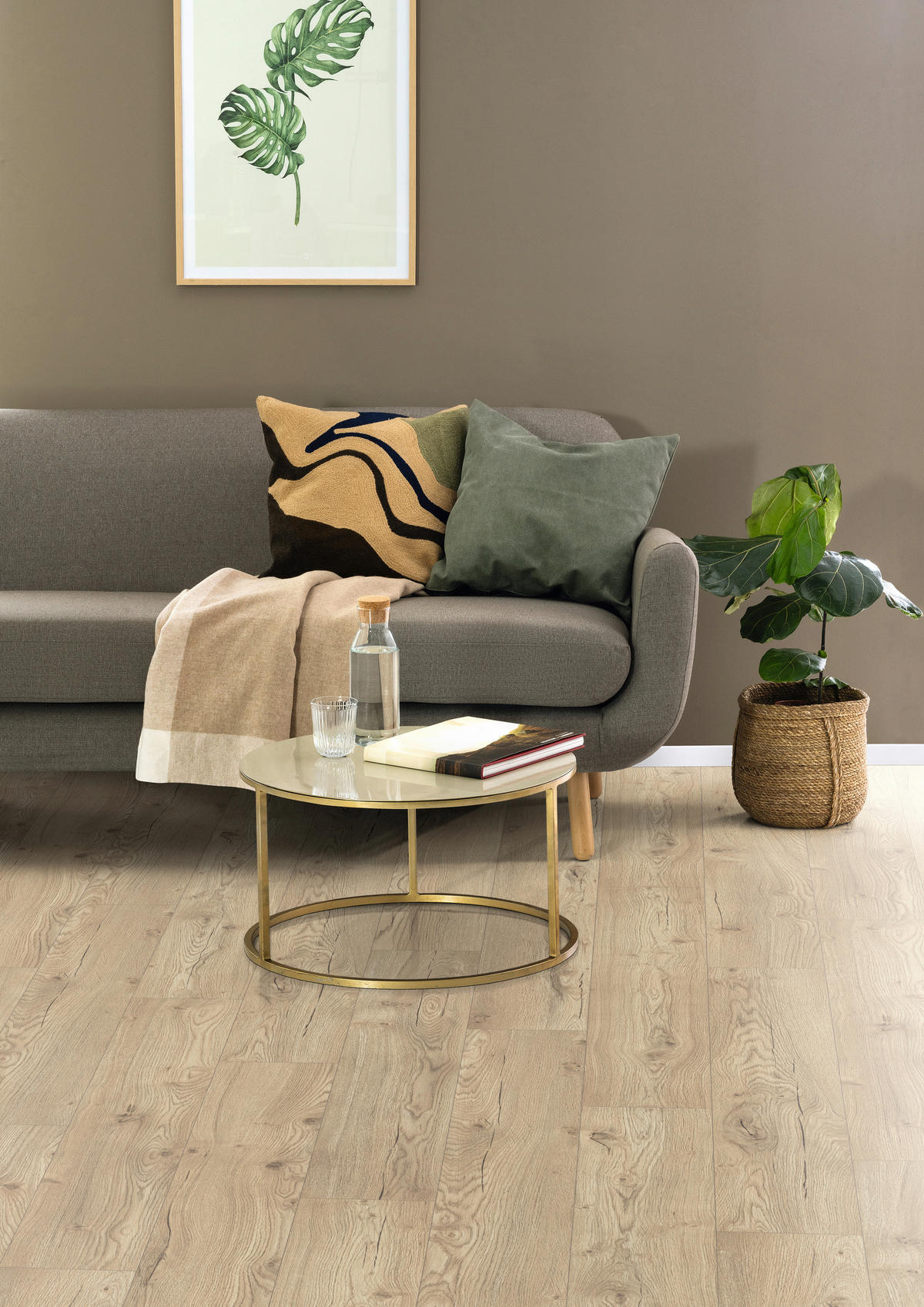 LAMINATBODEN  Olchon Eiche EGGER Nature Sense Aqua  per  m² - Eichefarben/Beige, KONVENTIONELL, Holzwerkstoff (129.2/19.3/0.8cm) - Egger Holzwerkstoffe