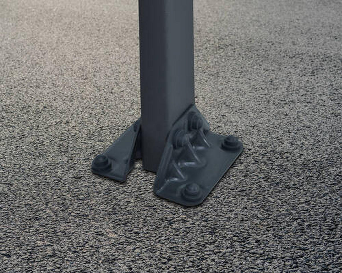 CARPORT 288/242/495 cm Aluminium  - Anthrazit/Bronzefarben, Basics, Kunststoff/Metall (288/242/495cm) - Ambia Garden