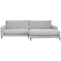 ECKSOFA in Cord Grau  - Grau, Design, Textil (272/190cm) - Lomoco