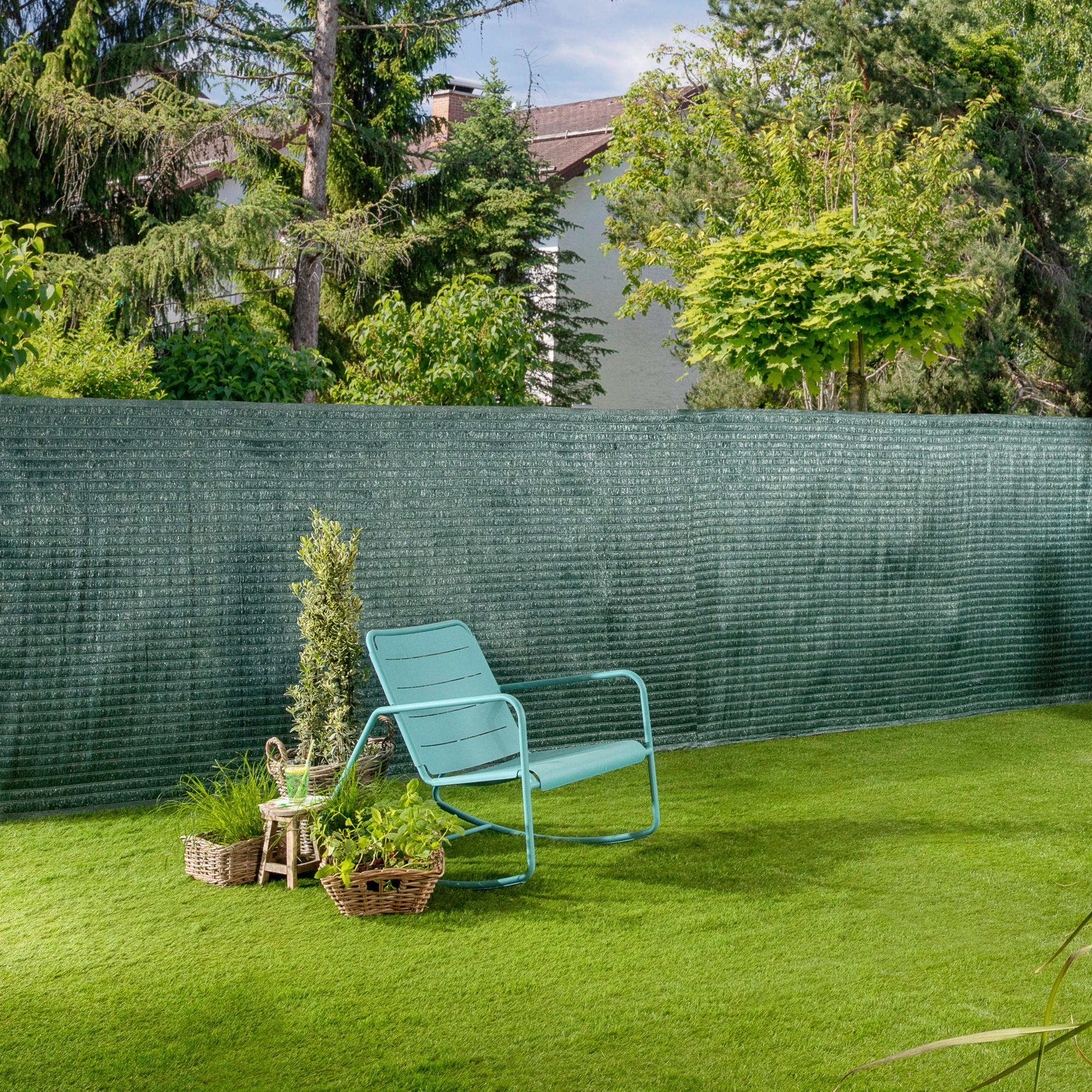 TIENIACA CLONA NA PLOT 90/300 cm  - zelená, Basics, plast (90/300cm)