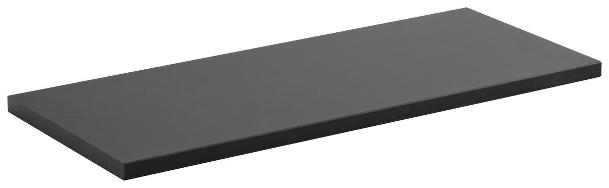 Poliță De Perete 60/1,8/25 cm, negru  - negru, Konventionell, material pe bază de lemn (60/1,8/25cm) - Xora