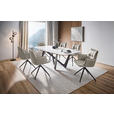 ESSTISCH in Kunststoff, Keramik 220/110/75 cm  - Anthrazit/Beige, Design, Keramik/Kunststoff (220/110/75cm) - Dieter Knoll