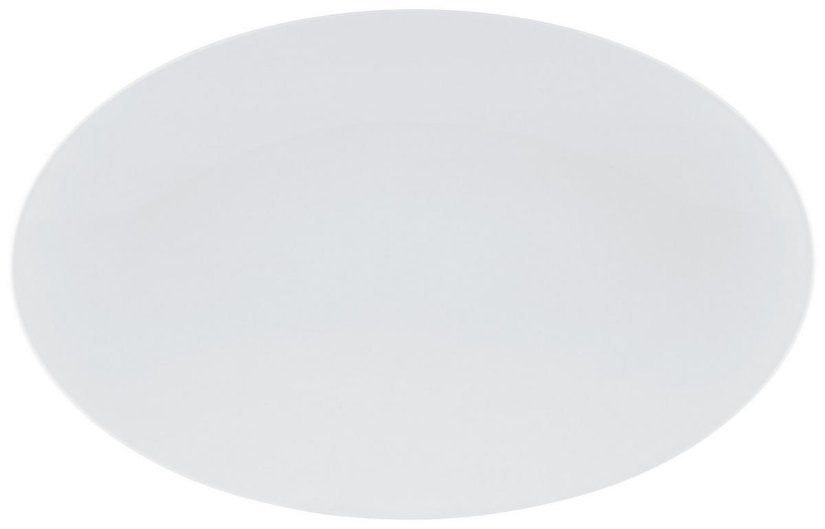 SERVÍROVACÍ PODNOS, keramika, 40/26 cm - bílá, Design, keramika (40/26cm) - Seltmann Weiden