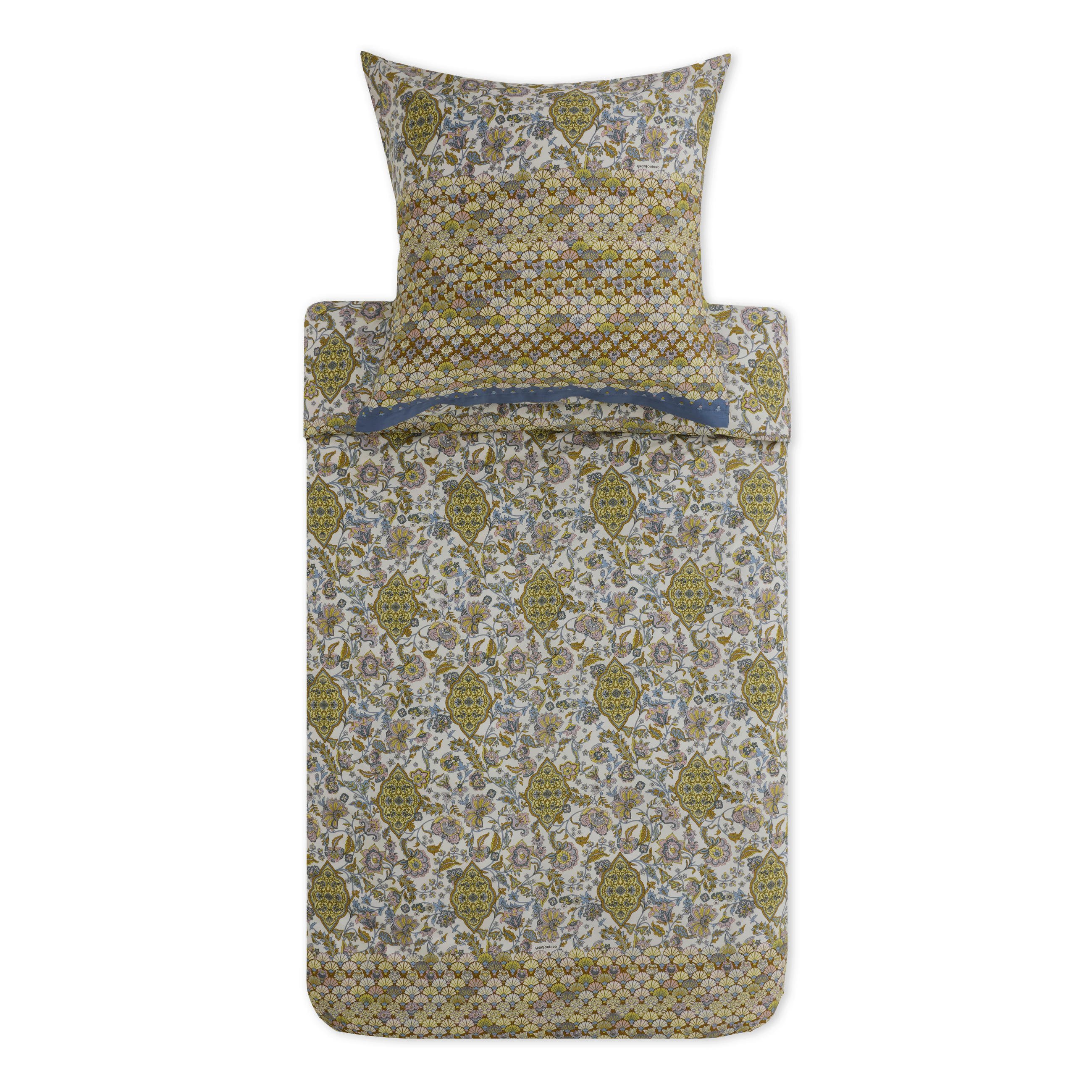 BETTWÄSCHE Tigullio Satin 135/200 cm  - Blau, KONVENTIONELL, Textil (135/200cm) - Bassetti