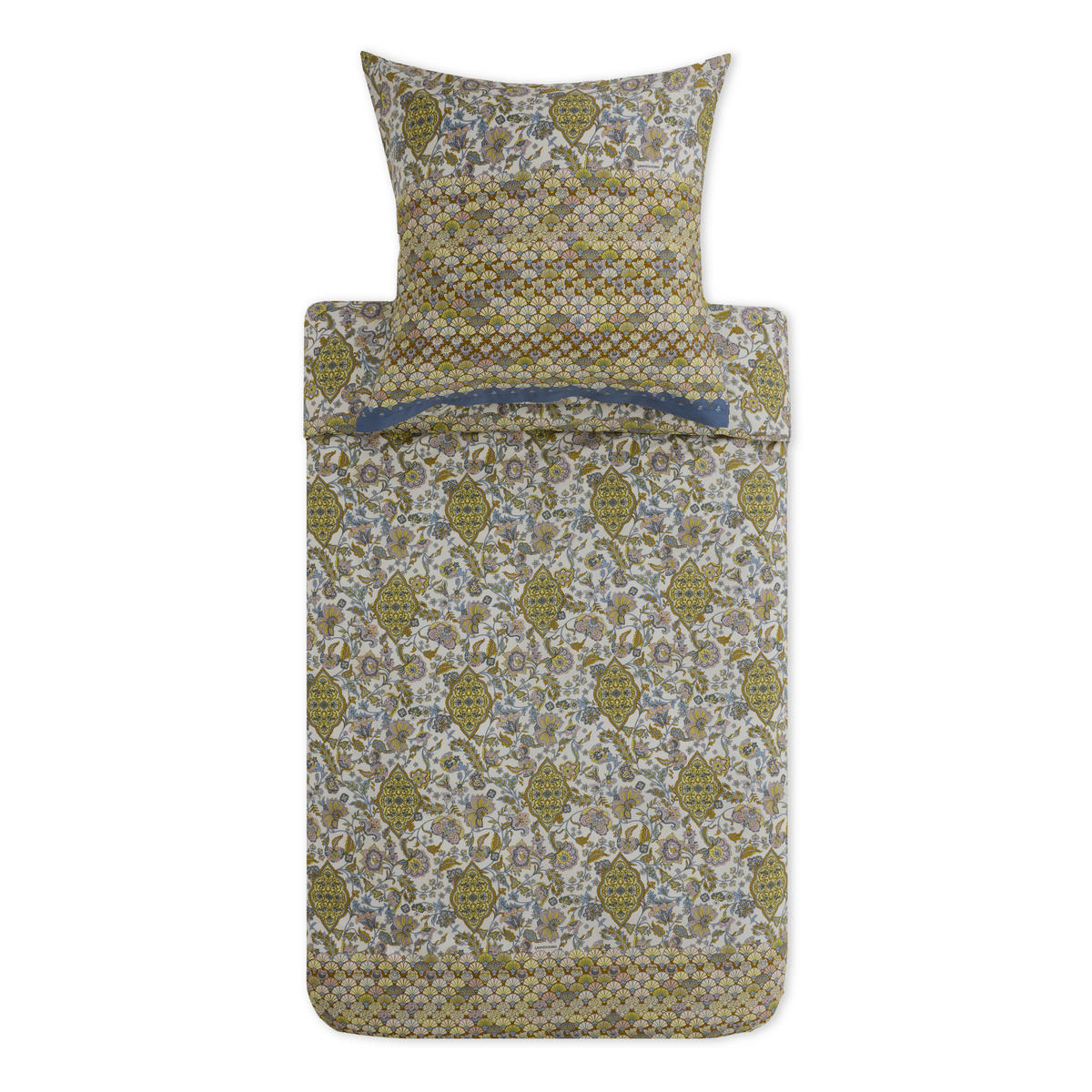 BETTWÄSCHE Tigullio Satin 155/220 cm  - Blau, KONVENTIONELL, Textil (155/220cm) - Bassetti