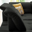 ECKSOFA in Chenille Anthrazit  240/308 cm  - Anthrazit/Schwarz, Design, Textil/Metall (240/308cm) - Xora