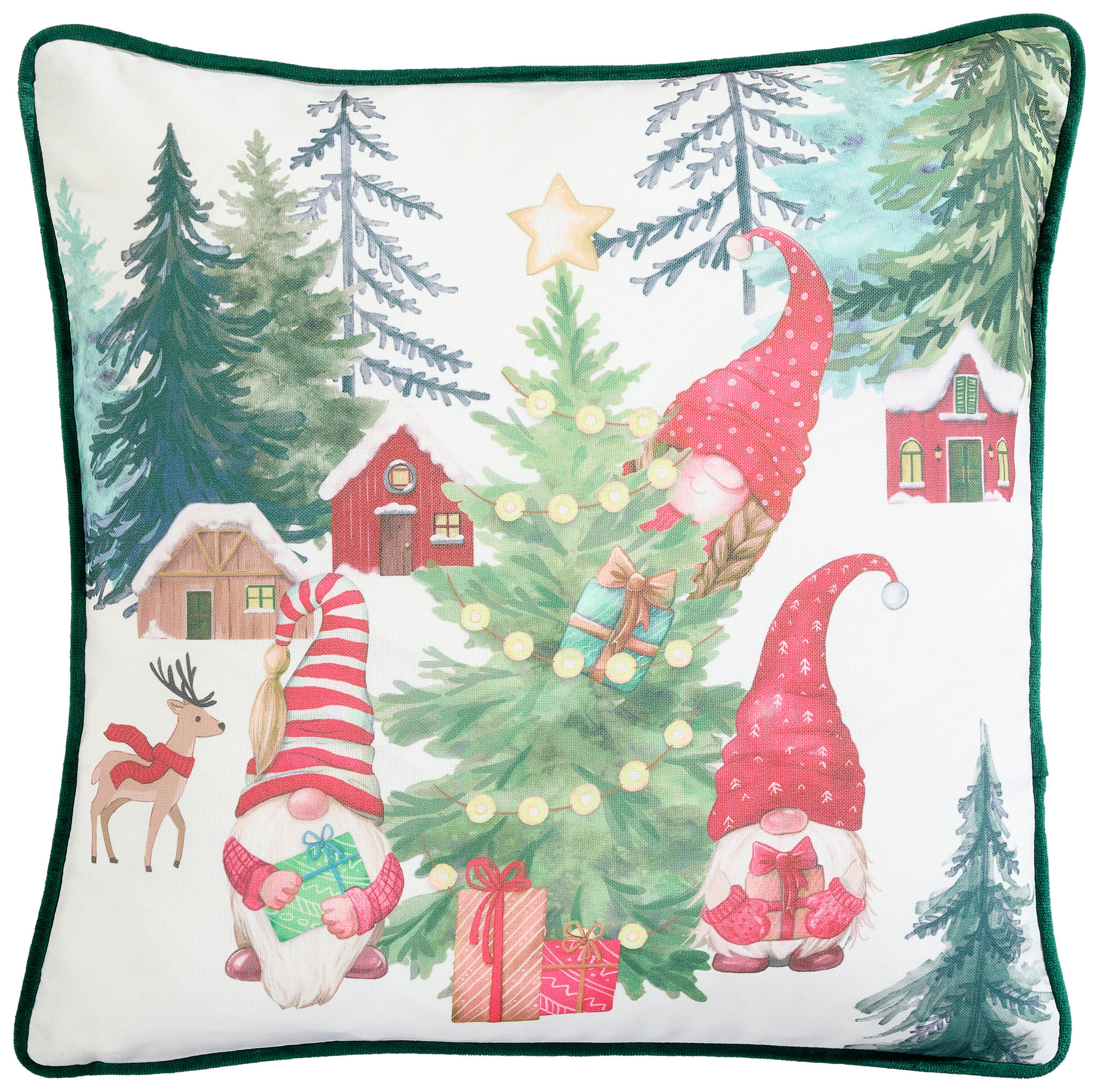 KISSENHÜLLE 45/45 cm  - Multicolor, KONVENTIONELL, Textil (45/45cm) - X-Mas