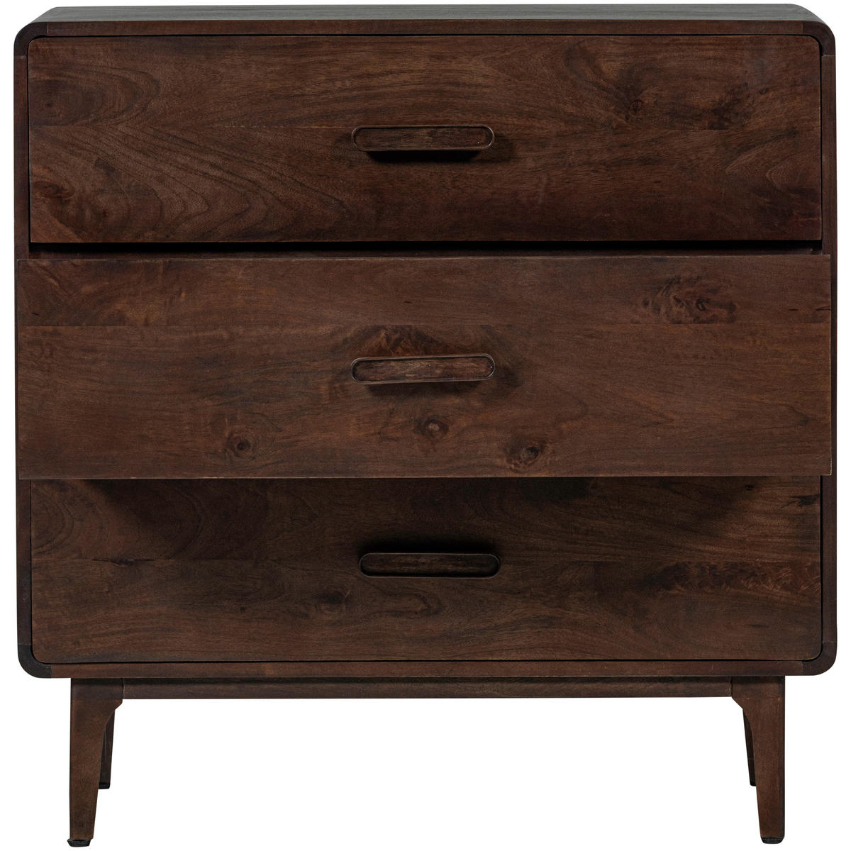 KOMMODE Liya  in 90/90/50 cm  - Dunkelbraun, Design, Holz (90/90/50cm) - Livetastic