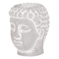 BUDHA - sivá, Basics, kameň (8/8/9cm)