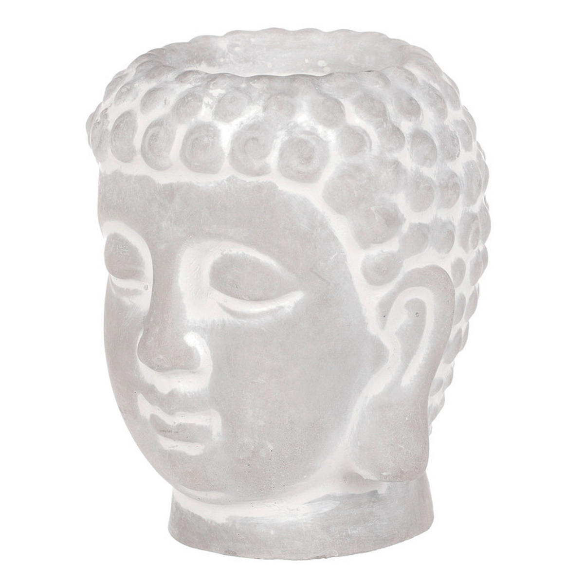 BUDHA - sivá, Basics, kameň (8/8/9cm)
