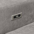 ECKSOFA in Chenille Grau  - Schwarz/Grau, KONVENTIONELL, Textil/Metall (264/178cm) - Hom`in