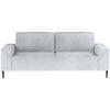 SCHLAFSOFA in Webstoff Silberfarben  - Silberfarben/Schwarz, Design, Textil/Metall (240/89/103cm) - Ti'me