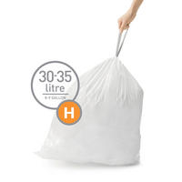 PYTEL NA ODPADKY  30-35 l - bílá, Basics, plast (30-35l) - Simplehuman