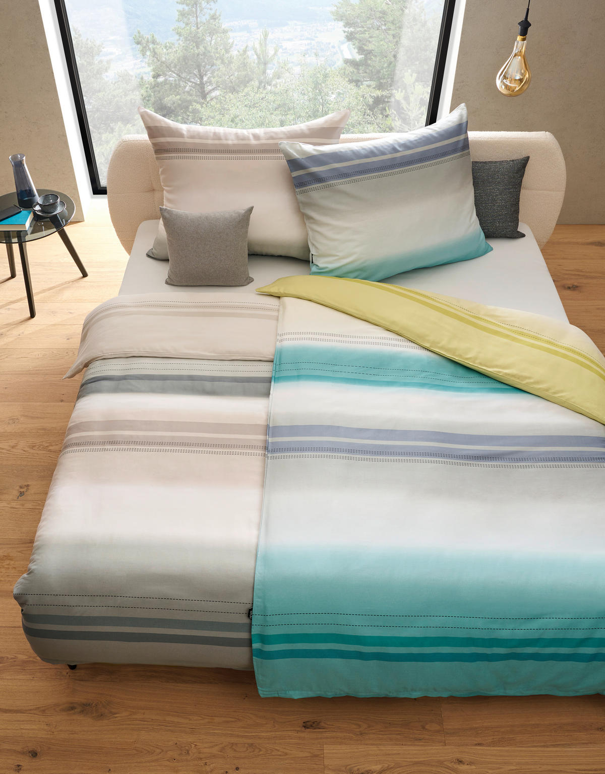 ÁGYNEMŰHUZAT-GARNITÚRA 140/200 cm  - taupe, Konventionell, textil (140/200cm) - Novel