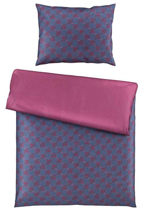 OBOJSTRANNÁ POSTEĽNÁ BIELIZEŇ, makosatén, baklažánová, bordová, tmavomodrá, 140/200 cm - baklažánová/bordová, Design, textil/prírodné materiály (140/200cm) - Joop!