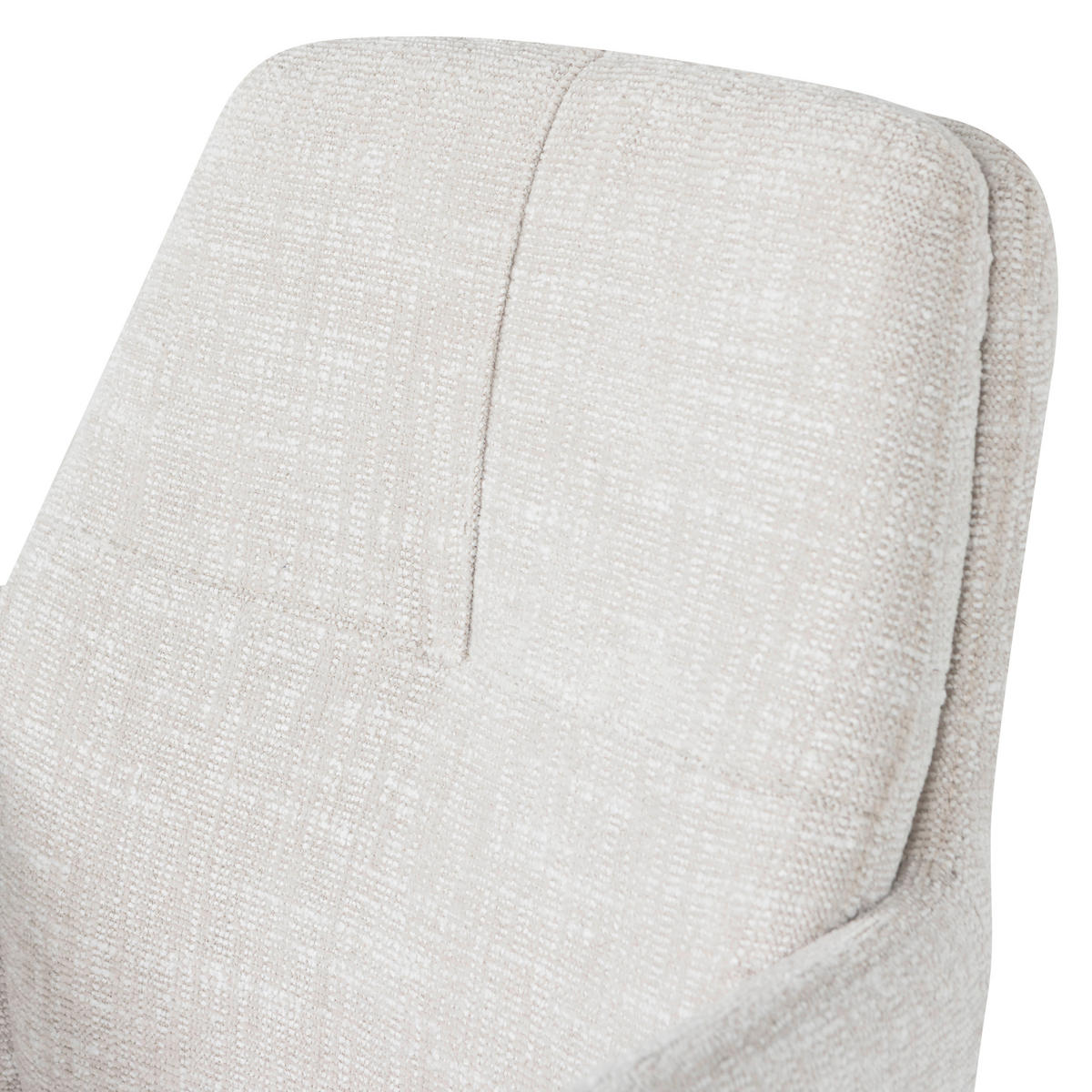 ARMLEHNSTUHL  Sitzfläche 360° drehbar Webstoff  Naturfarben  - Schwarz/Naturfarben, MODERN, Textil/Metall (61/88/63cm) - Livetastic
