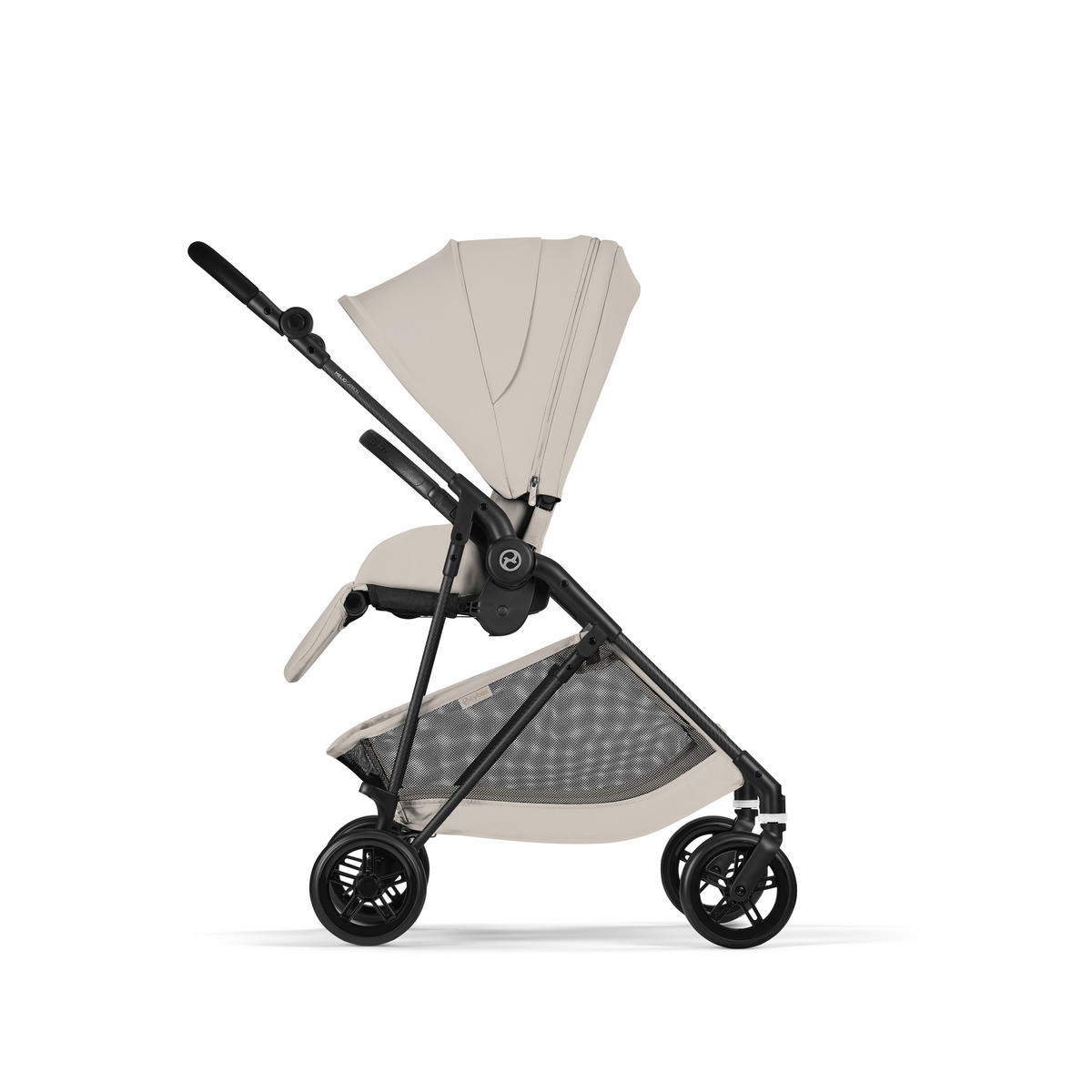 KINDERWAGEN Melio Carbon  - Hellgrau/Schwarz, Basics, Textil/Metall (82-91/49/96,5 - 107cm) - cybex GOLD