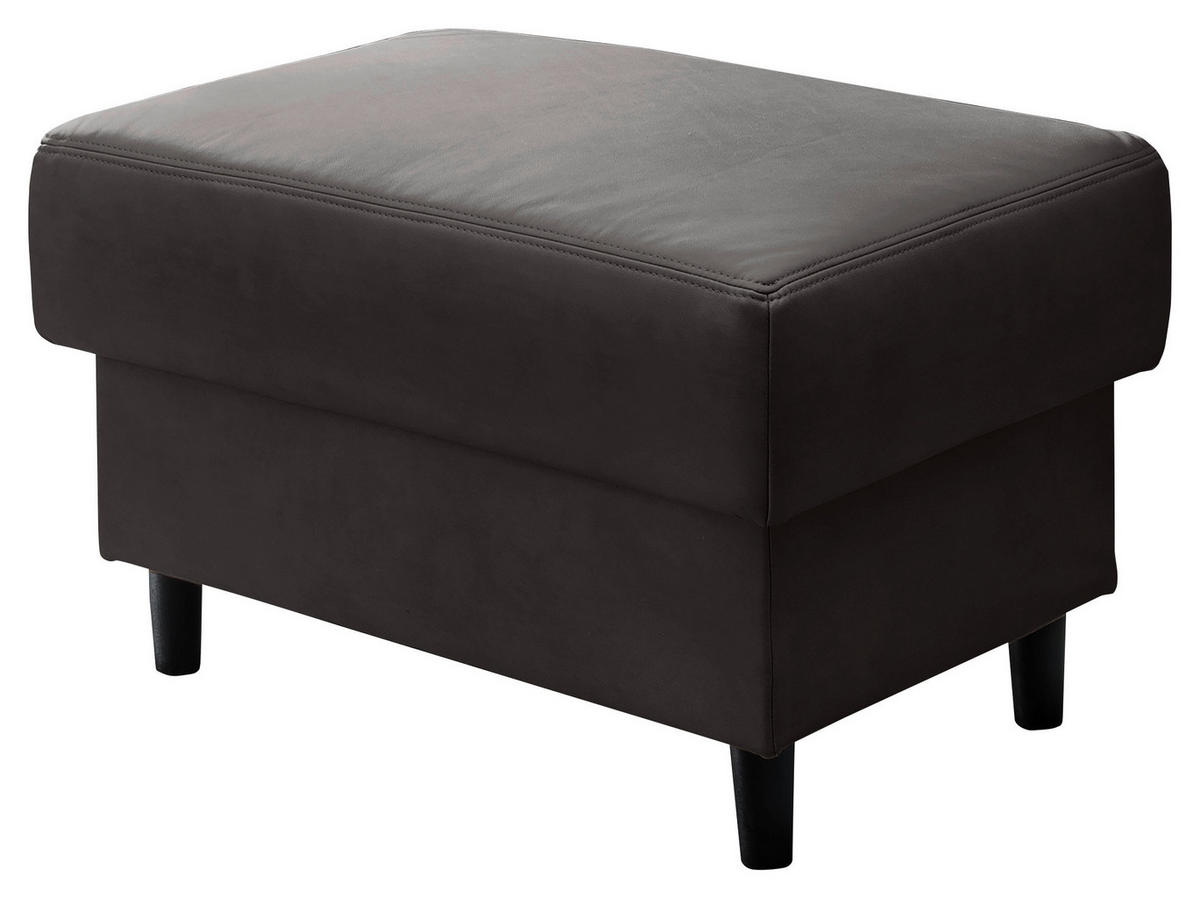 HOCKER in Textil Anthrazit  - Anthrazit/Schwarz, Modern, Holz/Textil (76/46/55cm) - Livetastic