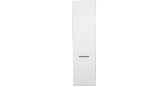 Midischrank mit Soft-Close Avensis B: 35cm, Weiß + Eiche - Eichefarben/Weiß, MODERN, Holzwerkstoff (35/128,5/33cm) - Luca Bessoni