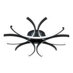 LED-DECKENLEUCHTE 99,9/118 cm  - Schwarz, Design, Kunststoff/Metall (99,9/118cm) - Novel