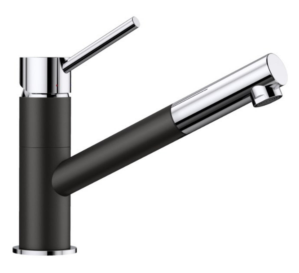 KÜCHENARMATUR 526174  - Chromfarben/Schwarz, Basics, Stein/Metall (5,5/19,1/24,6cm) - Blanco