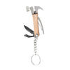PRIVEZAK ZA KLJUČEVE - boja bukve/srebrna, Konvencionalno, drvo/metal (13/3,5/2cm) - Kikkerland