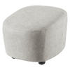 HOCKER Webstoff Hellgrau  - Hellgrau/Schwarz, Design, Kunststoff/Textil (54/41/57cm) - SetOne by Musterring