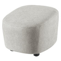 HOCKER Webstoff Hellgrau  - Hellgrau/Schwarz, Design, Kunststoff/Textil (54/41/57cm) - SetOne by Musterring