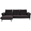 ECKSOFA  in Webstoff Braun  182/277 cm  - Schwarz/Braun, Natur, Textil (182/277cm) - Valnatura