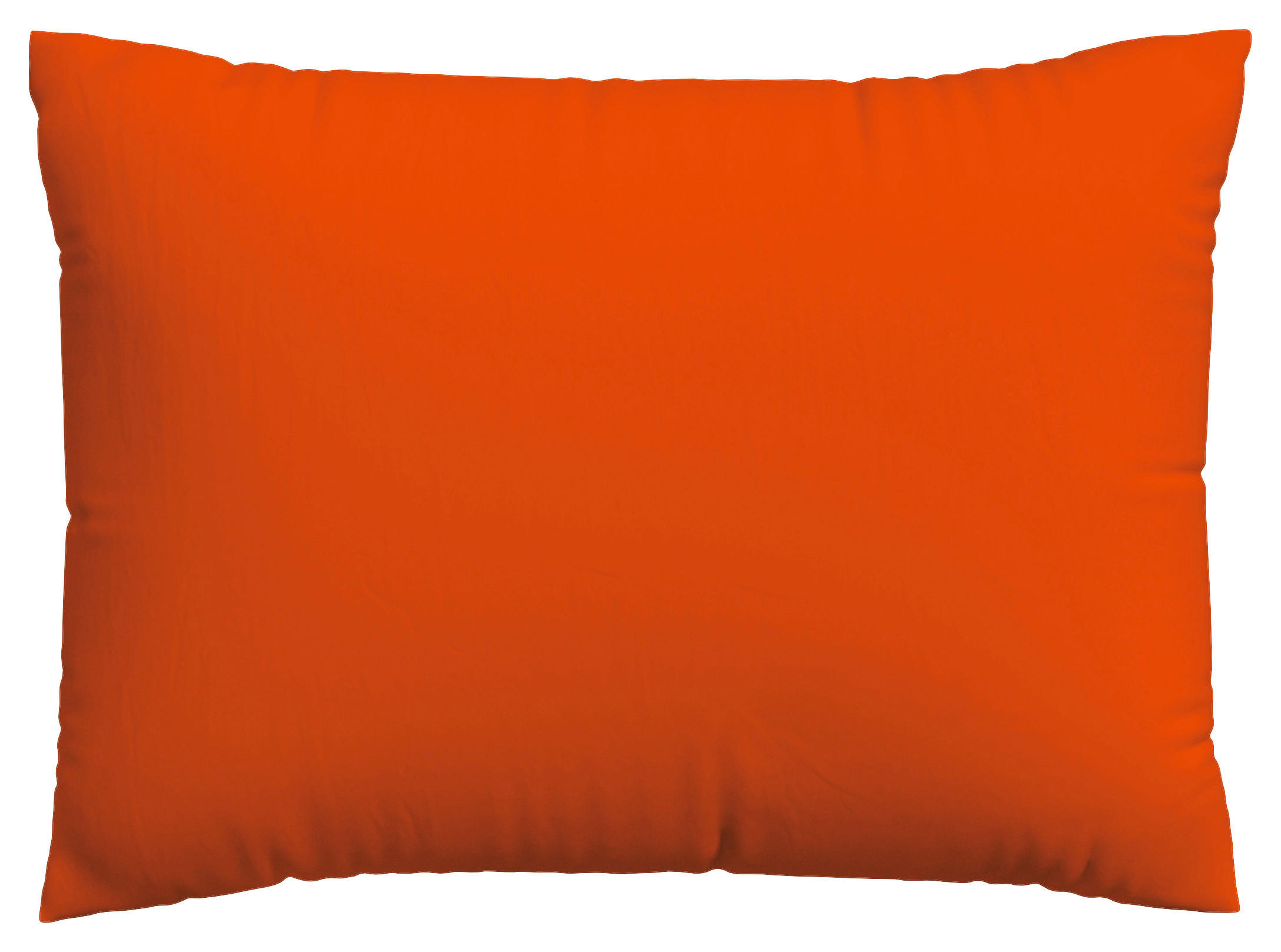 KOPFPOLSTERBEZUG WOVEN SATIN 70/90 cm  - Dunkelorange, Basics, Textil (70/90cm) - Schlafgut