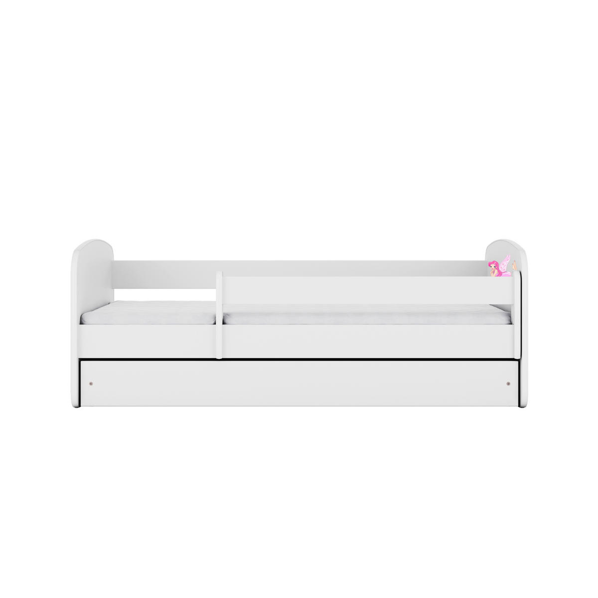 KINDER-/JUNIORBETT - Birkefarben/Weiß, MODERN, Holz/Holzwerkstoff (80/160cm) - MID.YOU