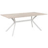 ESSTISCH rechteckig Weiß, Sandfarben  - Sandfarben/Weiß, Basics, Holzwerkstoff/Metall (180/90/75cm) - MID.YOU