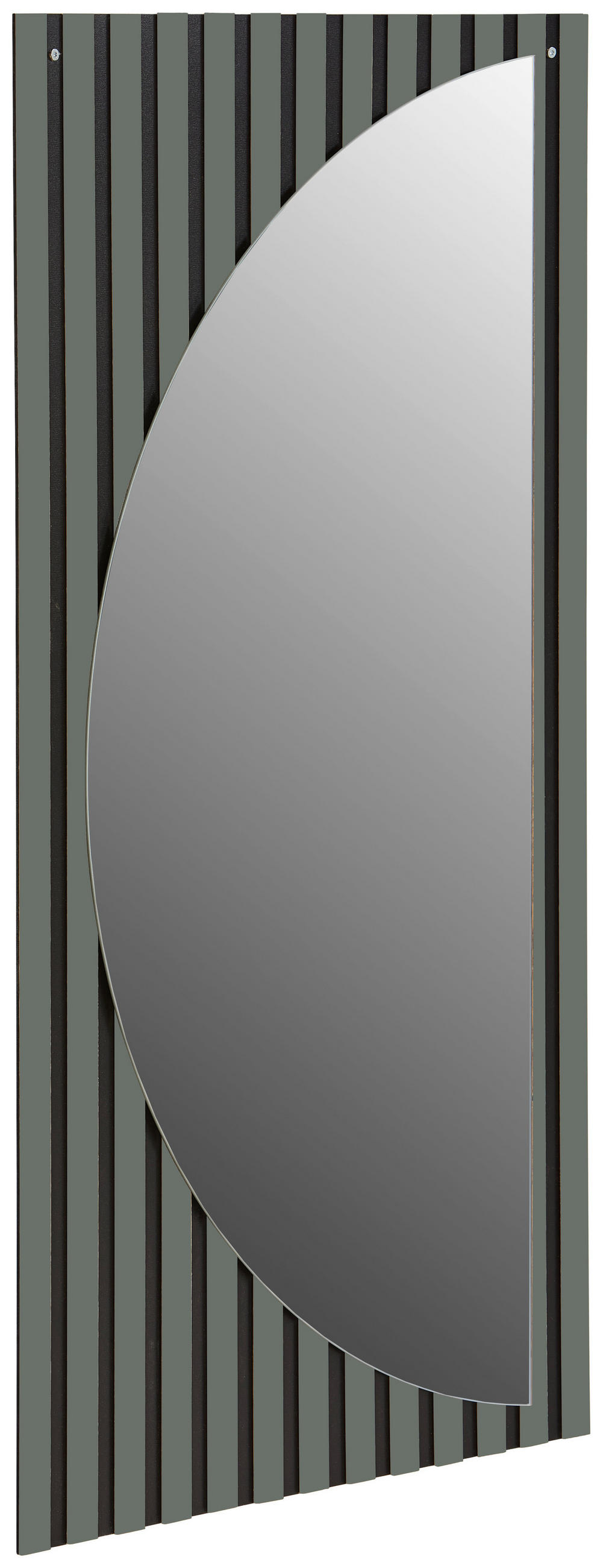 WANDSPIEGEL 53/100/7,3 cm    in rechteckig  - Salbeigrün/Schwarz, Design, Glas/Holzwerkstoff (53/100/7,3cm) - Carryhome