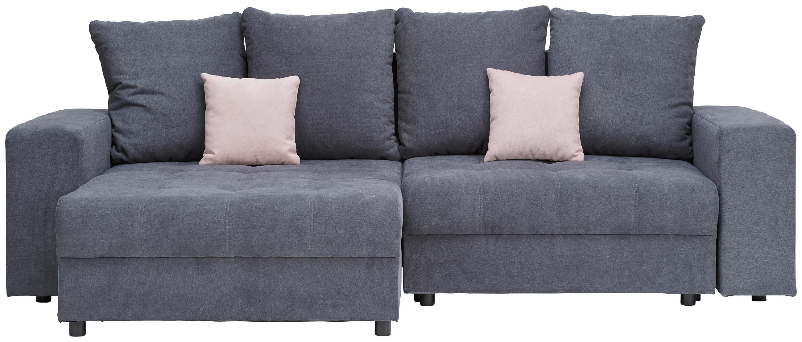 HÖRNSOFFA i flatväv mörkgrå  - mörkgrå/svart, Design, textil/plast (165/252cm) - MID.YOU