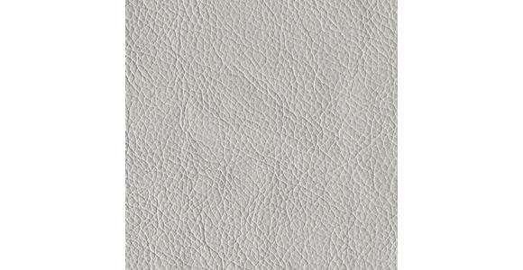 SCHLAFSOFA Bard in Echtleder Grauweiß  - Grauweiß/Schwarz, KONVENTIONELL, Leder/Kunststoff (206/81/96cm) - Novel