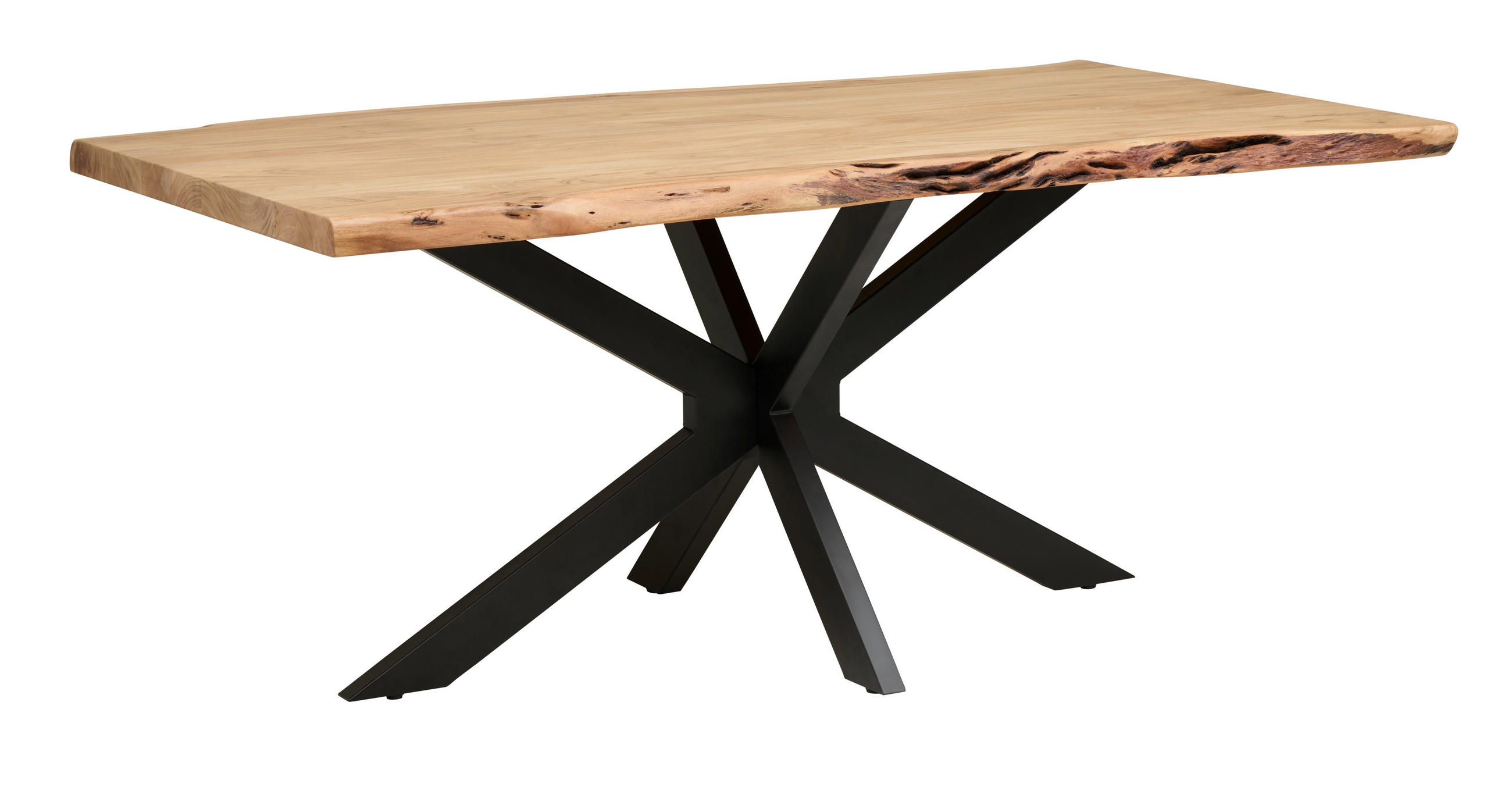 P & B JÍDELNÍ STŮL, akácie, černá, barvy akácie, 180/90/76 cm