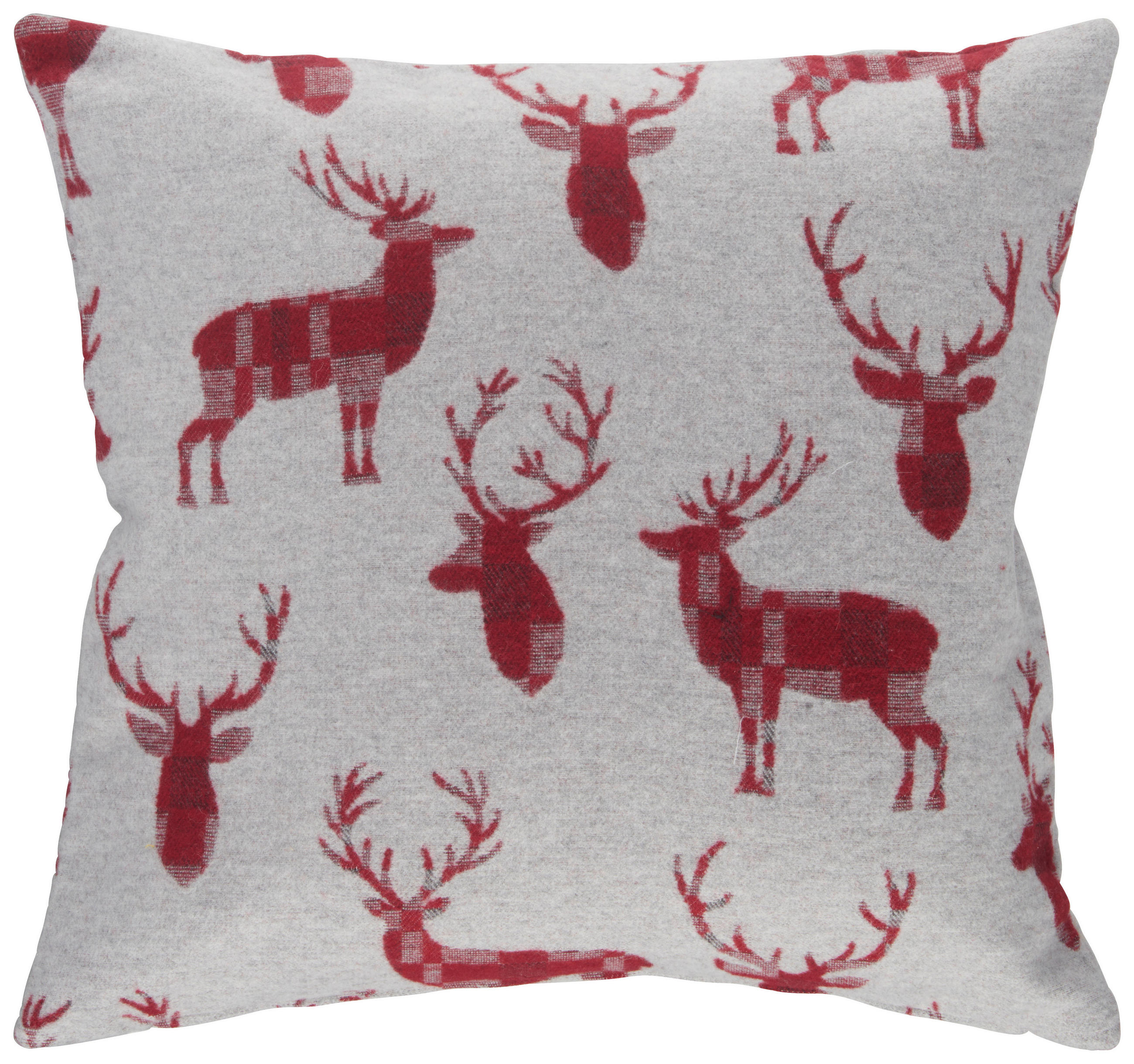 KISSENHÜLLE 50/50 cm  - Rot/Creme, Basics, Textil (50/50cm) - Esposa
