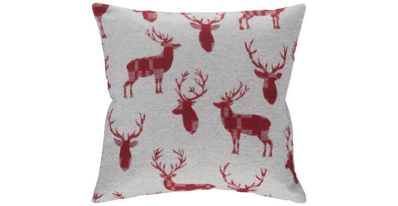 KISSENHÜLLE 50/50 cm - Rot/Creme, Basics, Textil (50/50cm) - Esposa