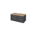 WASCHTISCHUNTERSCHRANK 90/41/47 cm  - Alufarben/Grau, KONVENTIONELL, Holzwerkstoff/Metall (90/41/47cm) - Xora