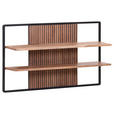 WANDREGAL  - Schwarz/Akaziefarben, LIFESTYLE, Holz/Holzwerkstoff (120/70/25cm) - Landscape