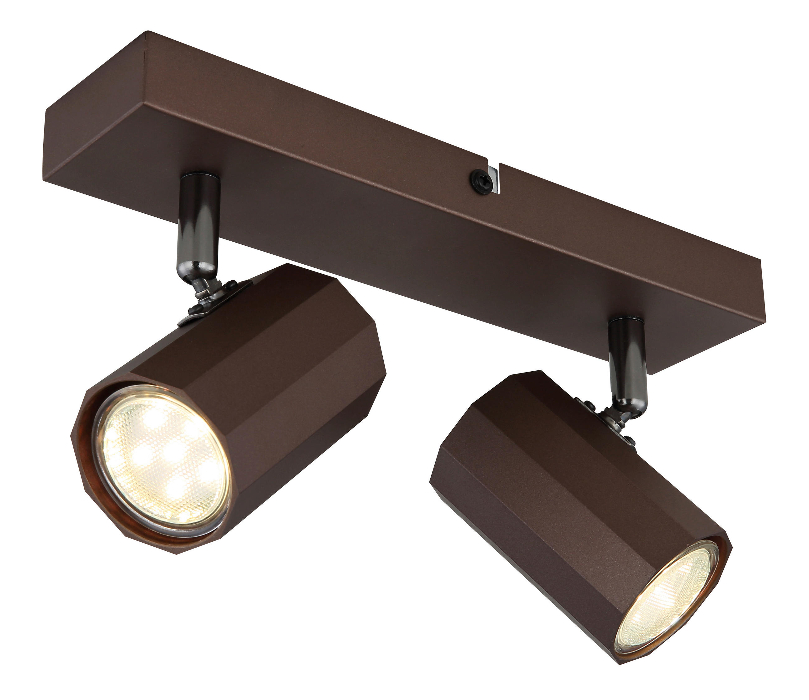 BODOVÉ SVÍTIDLO, 25 W/GU10, 26/6/14,5 cm - bronzová, Design, kov (26/6/14,5cm) - Globo