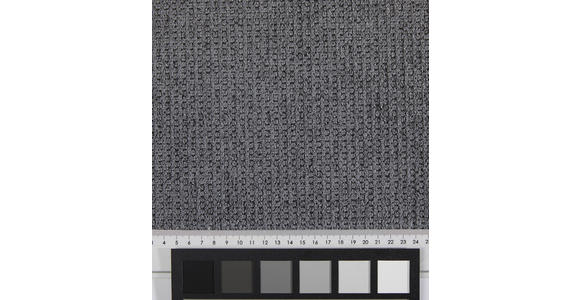 ECKBANK 189/223 cm Webstoff Anthrazit, Schwarz - Anthrazit/Schwarz, Design, Textil/Metall (189/223cm) - Novel