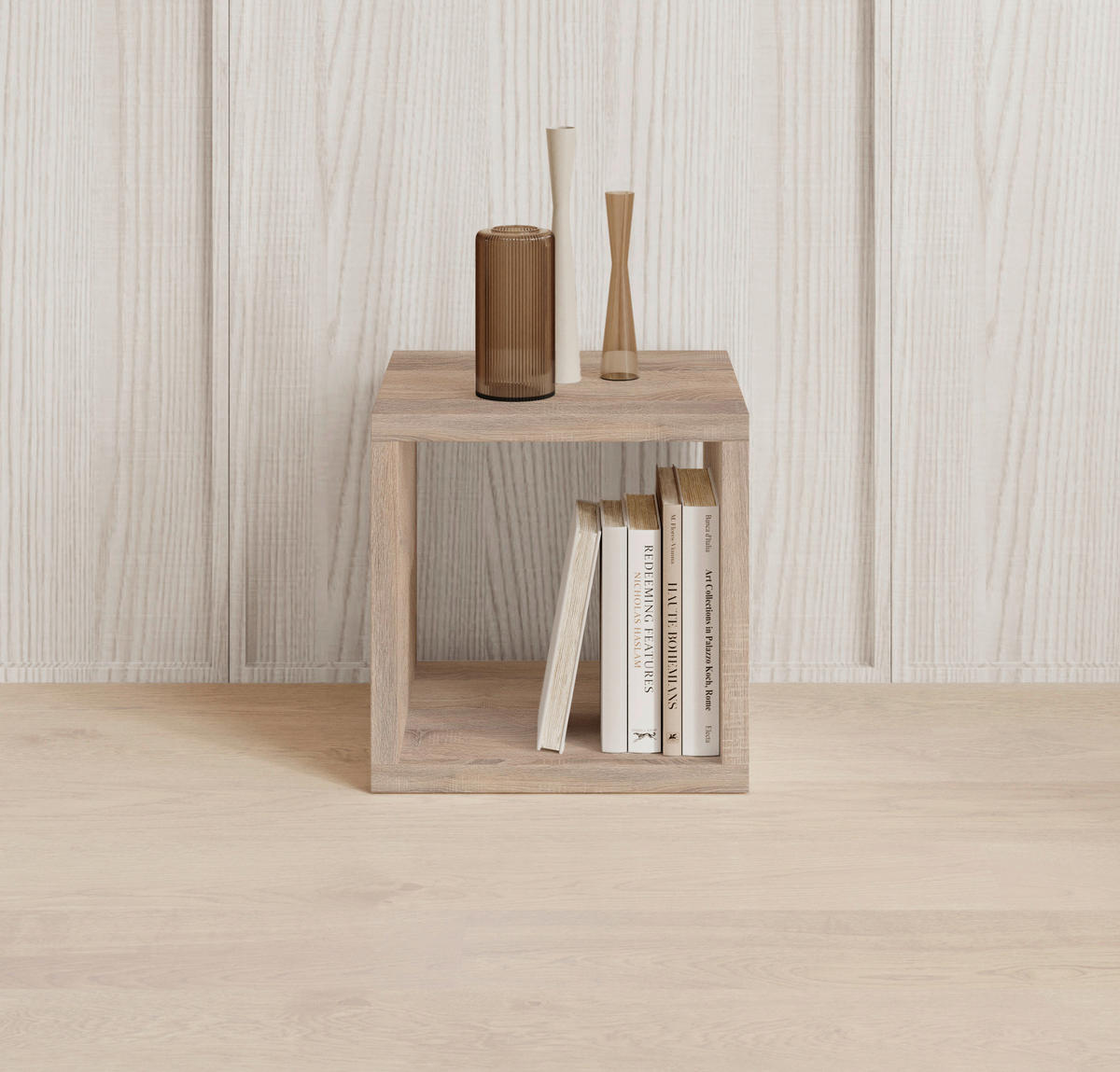 RAUMTEILER - Sonoma Eiche, Design, Holzwerkstoff (41/41/38cm) - Carryhome